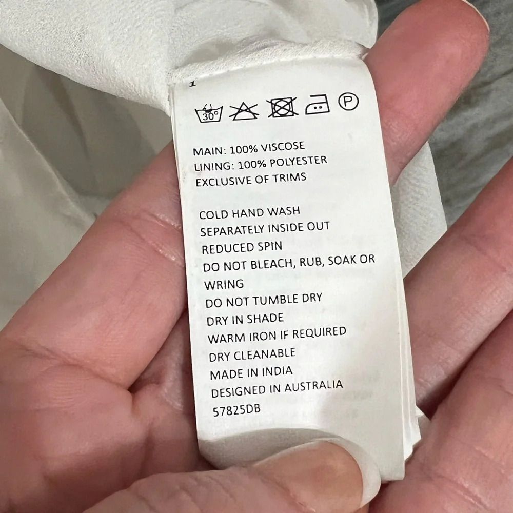 Bardot Slip Dress In Oyster large slit in front adjustable straps maxi - Picture 12 of 13